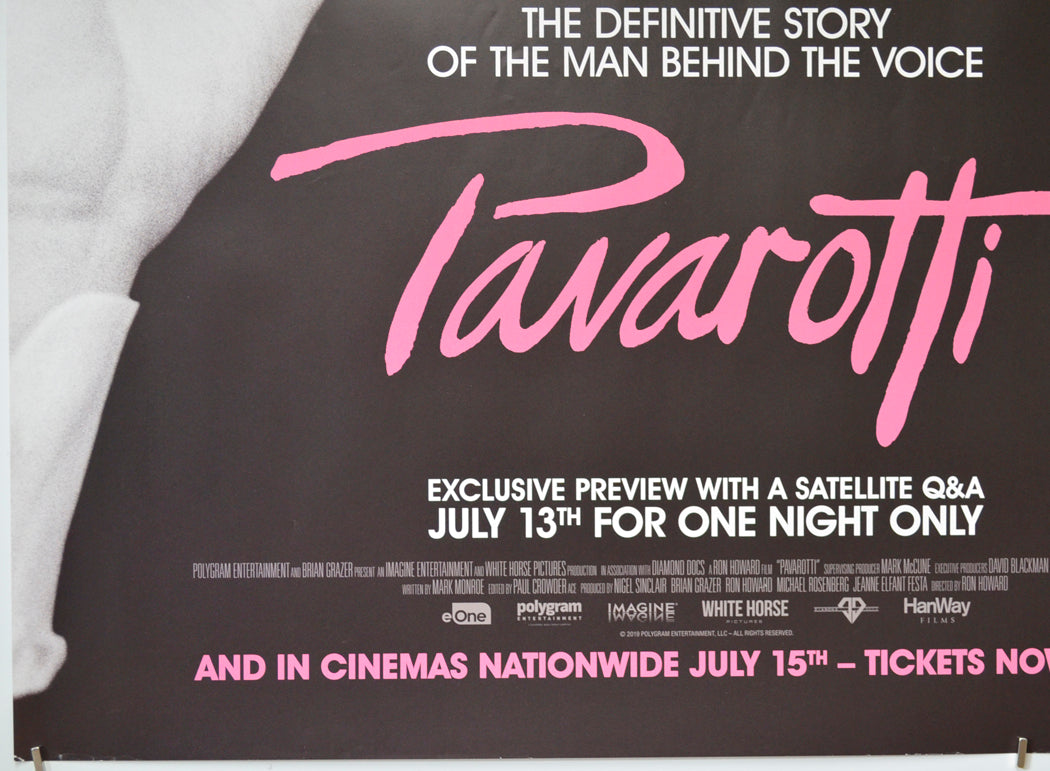 PAVAROTTI (Bottom Left) Cinema Quad Movie Poster 