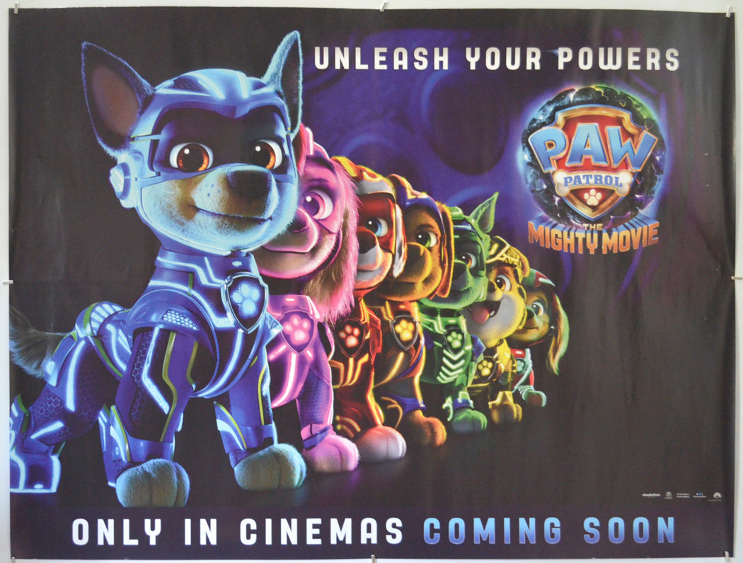 Paw Patrol The Mighty Movie (Teaser / Advance Version) Original Quad Poster - Film Poster - Movie Poster 