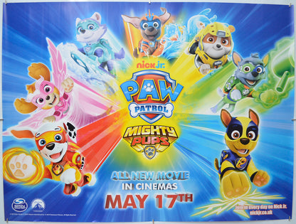 Paw Patrol: Mighty Pups (Teaser / Advance Version)  Original Quad Poster - Film Poster - Movie Poster