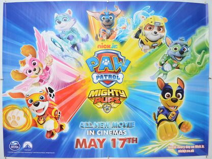 Paw Patrol: Mighty Pups (Teaser / Advance Version)  Original Quad Poster - Film Poster - Movie Poster  