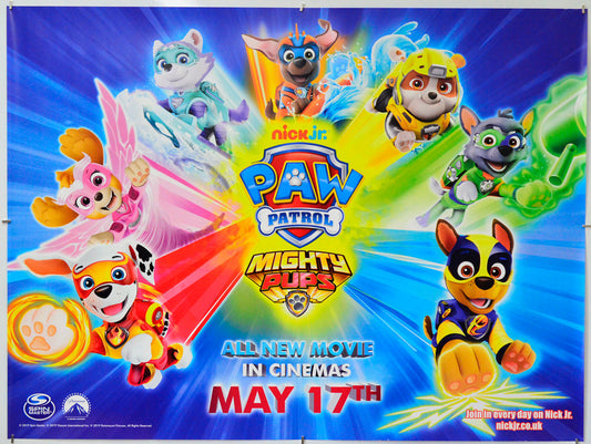 Paw Patrol: Mighty Pups - Original Quad Poster - Film Poster - Movie Poster