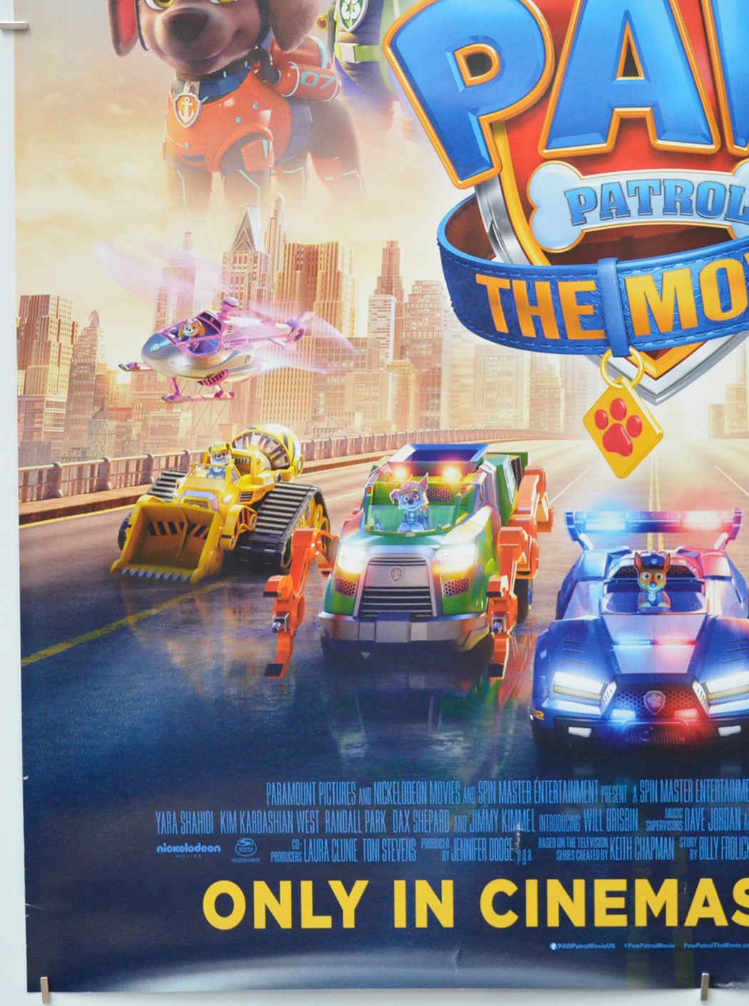 PAW PATROL THE MOVIE (Bottom Left) Cinema One Sheet Movie Poster 