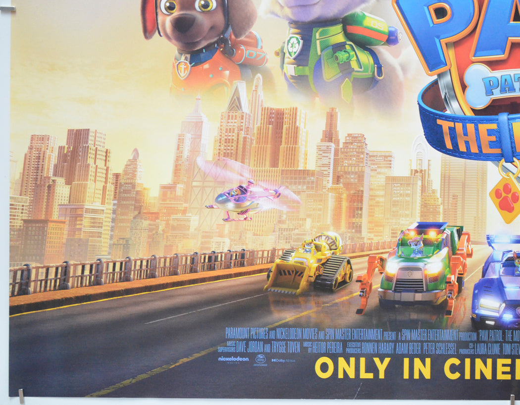 PAW PATROL THE MOVIE (Bottom Left) Cinema Quad Movie Poster 