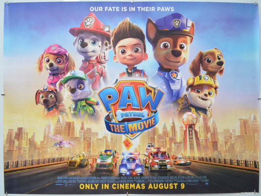 Paw Patrol The Movie - Original Quad Poster - Film Poster - Movie Poster