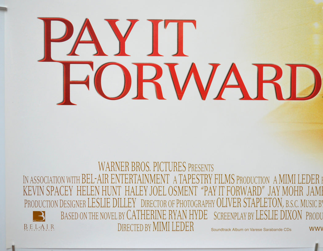 PAY IT FORWARD (Bottom Left) Cinema Quad Movie Poster 