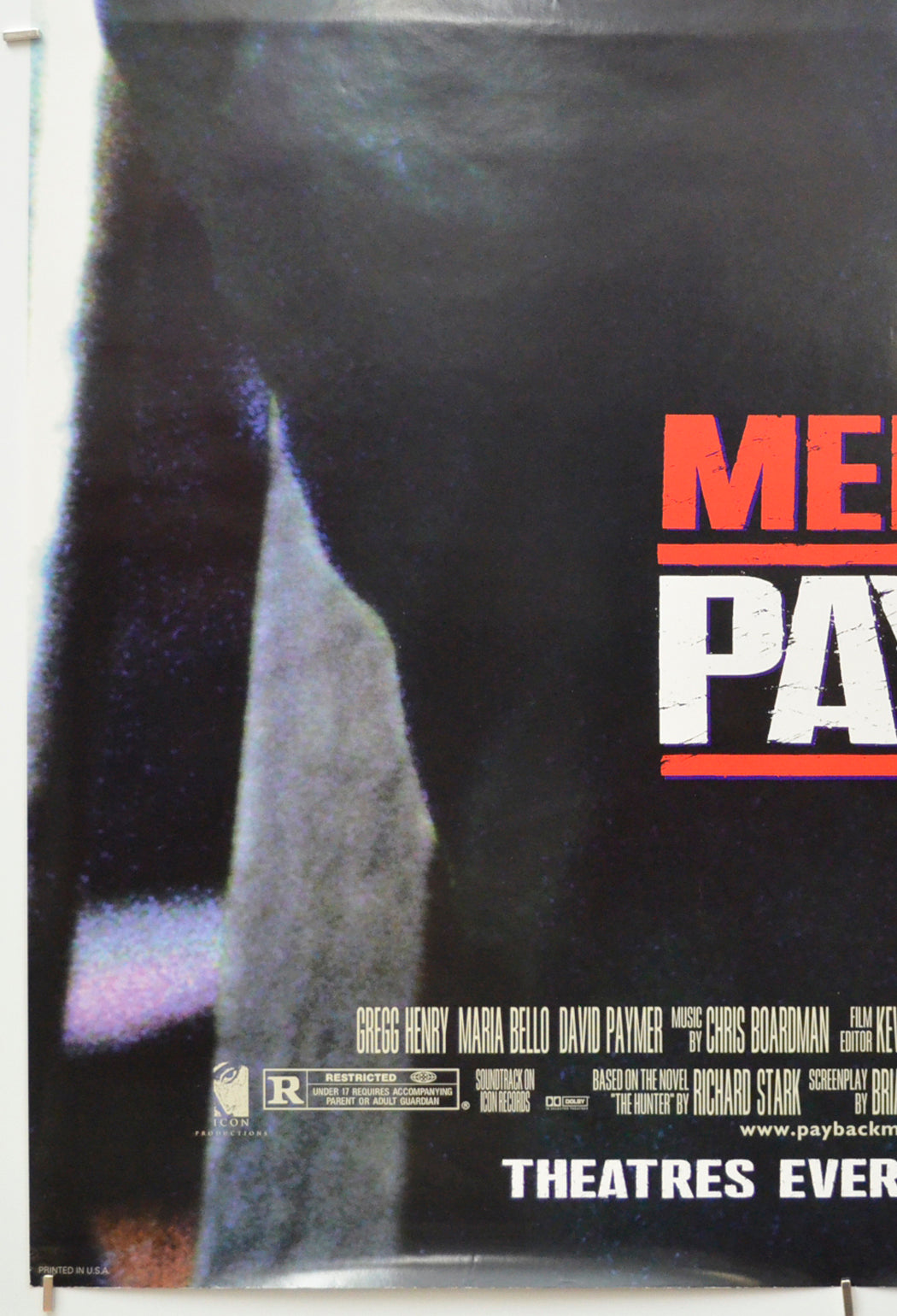 PAYBACK (Bottom Left) Cinema One Sheet Movie Poster 