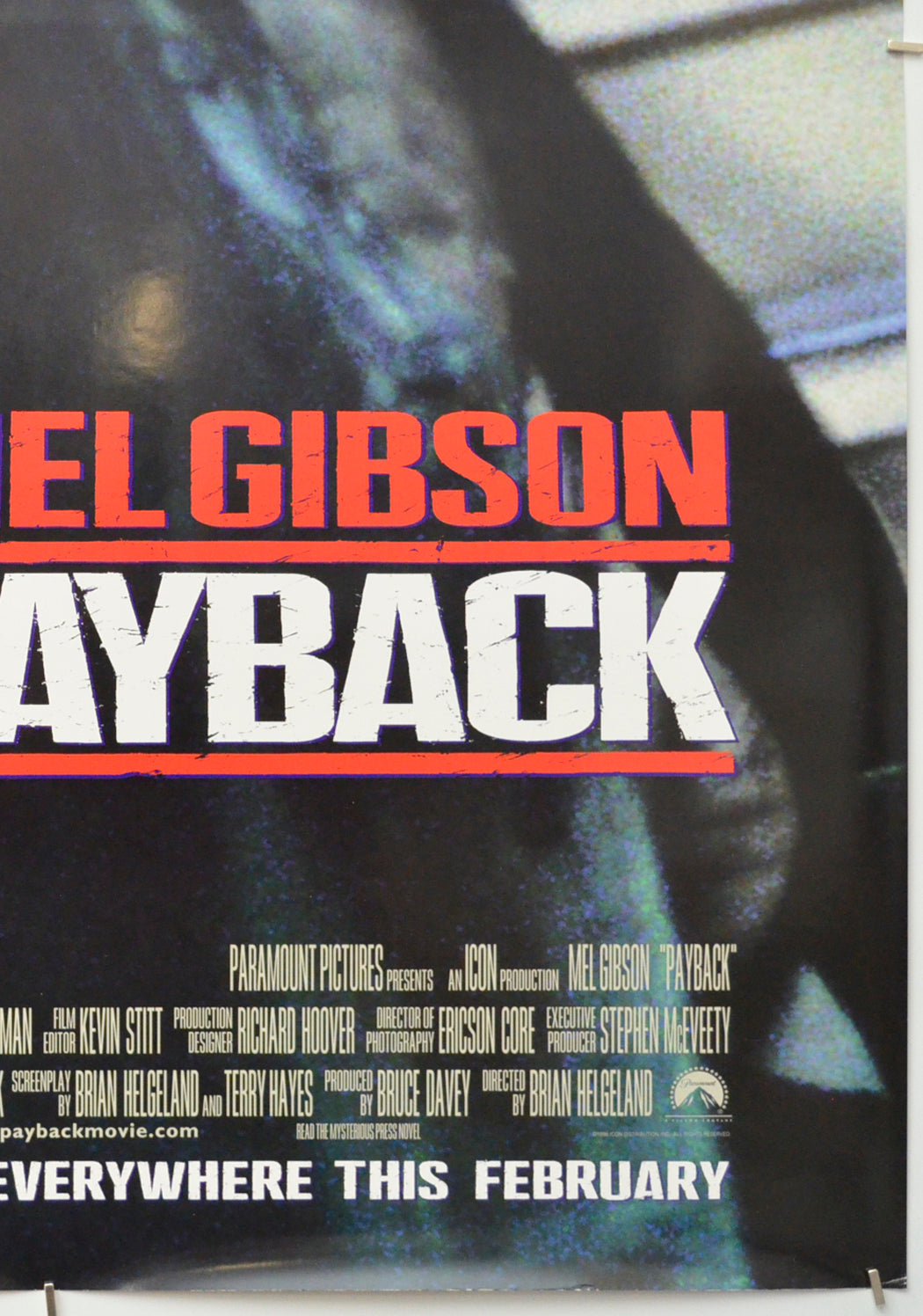 PAYBACK (Bottom Right) Cinema One Sheet Movie Poster 