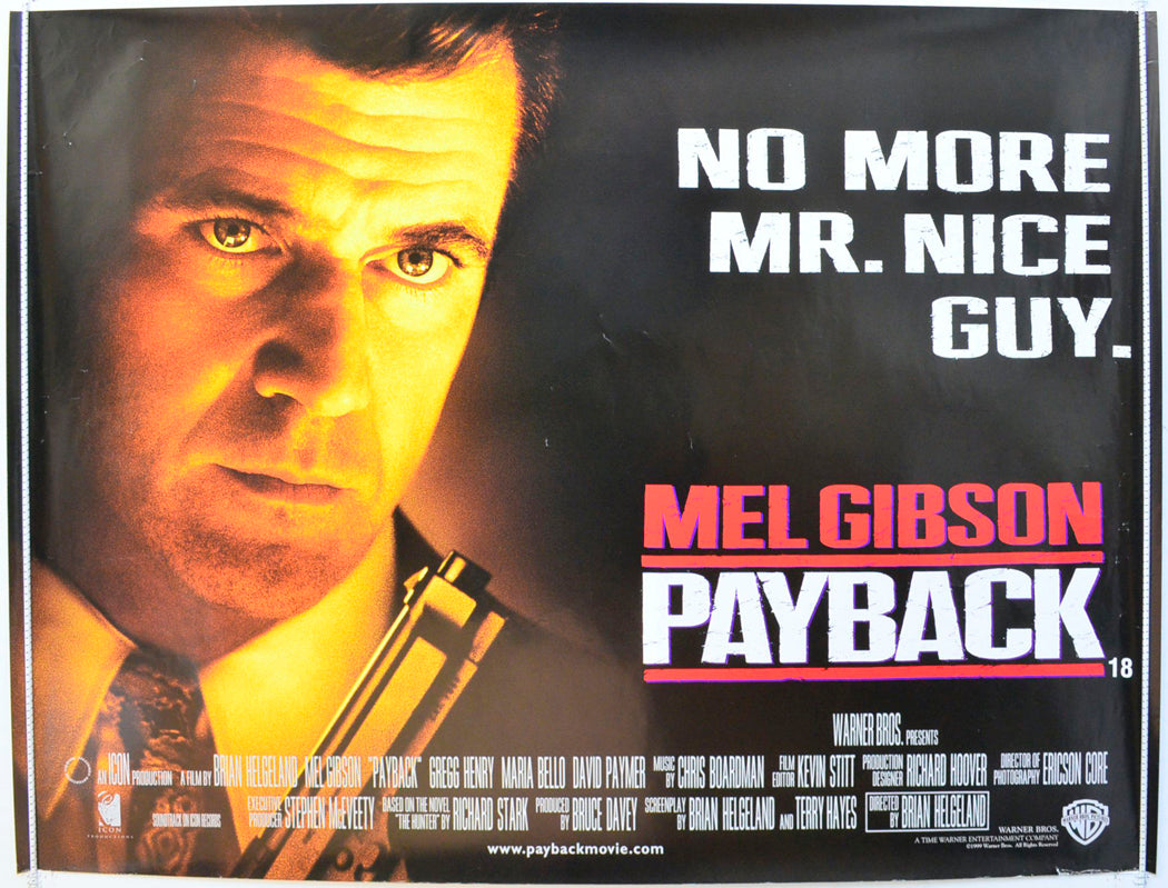 Movie Pay Back Script “Payback” Original British Quad Poster - Film Poster - Movie Poster ...