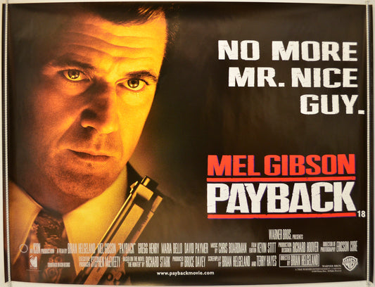 Payback  Original Quad Poster - Film Poster - Movie Poster 