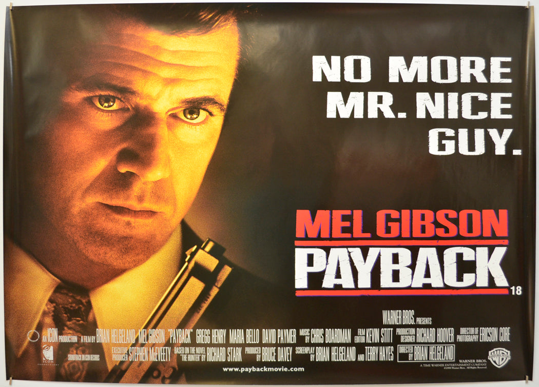 Payback Original Quad Poster - Film Poster - Movie Poster - Cinema Poster