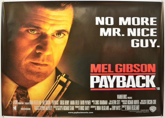 Payback Original Quad Poster - Film Poster - Movie Poster - Cinema Poster