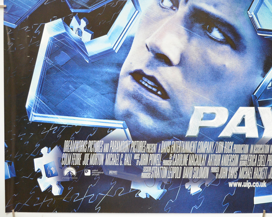 PAYCHECK (Bottom Left) Cinema Quad Movie Poster 