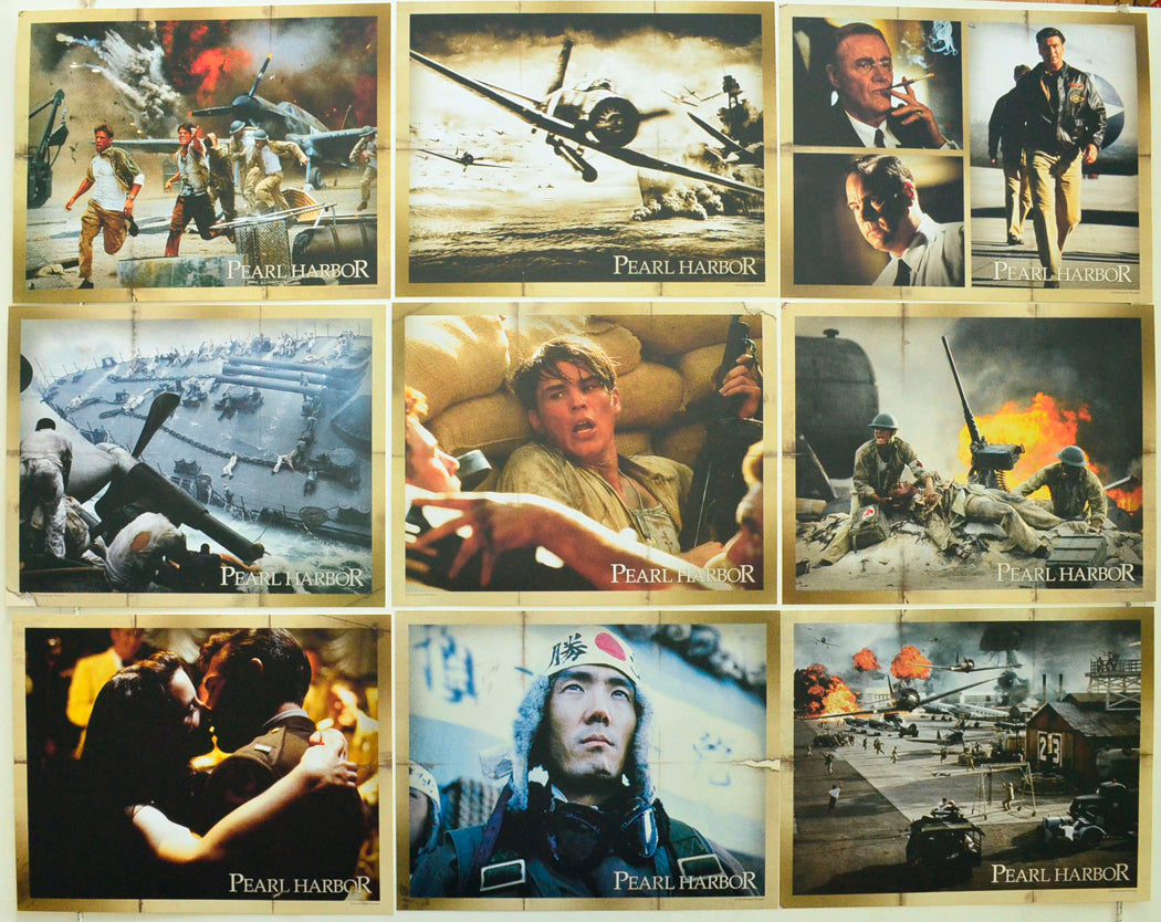 Pearl Harbor Set of 19 Original USA Cinema Lobby Cards 