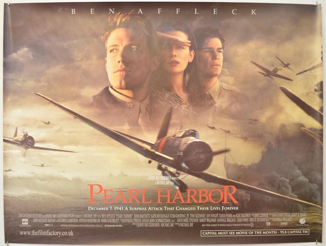 Pearl Harbor Original Quad Poster - Film Poster - Movie Poster  