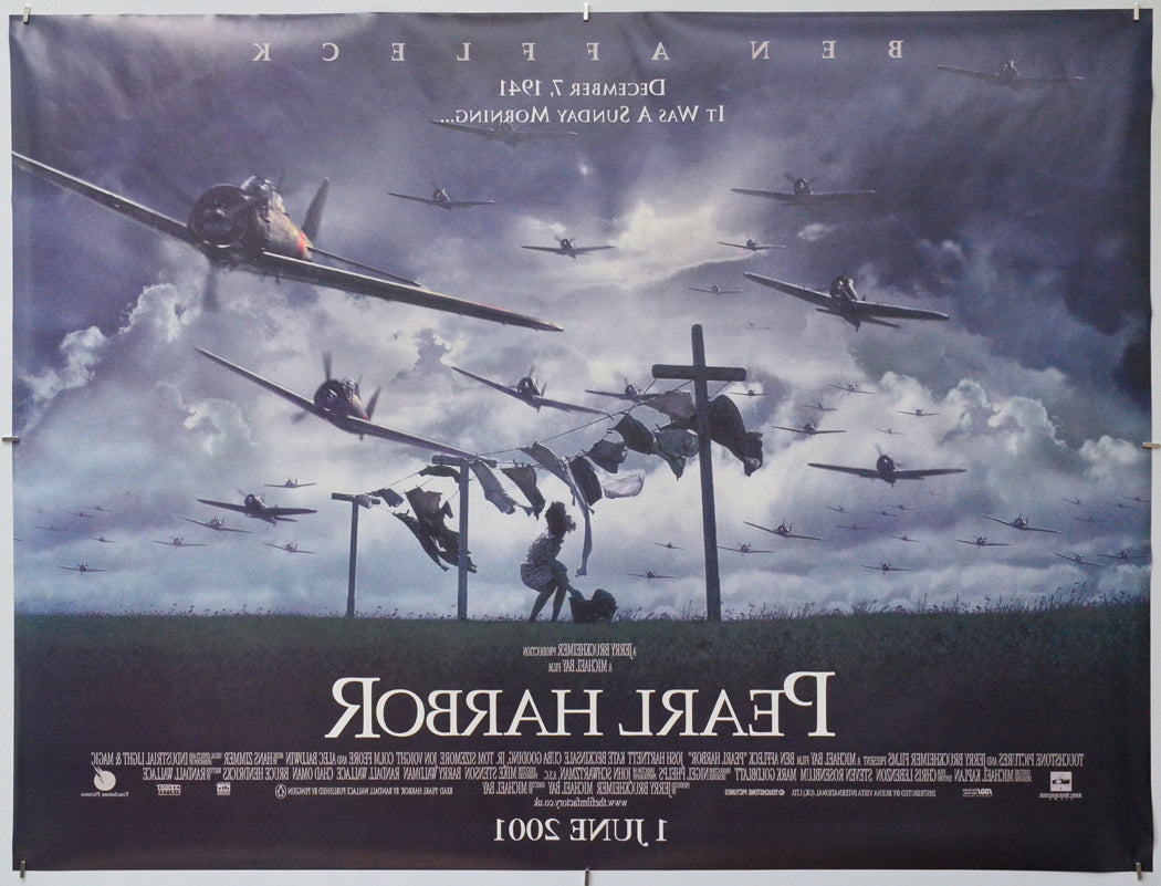 Pearl Harbor (Back) Cinema Quad Movie Poster 