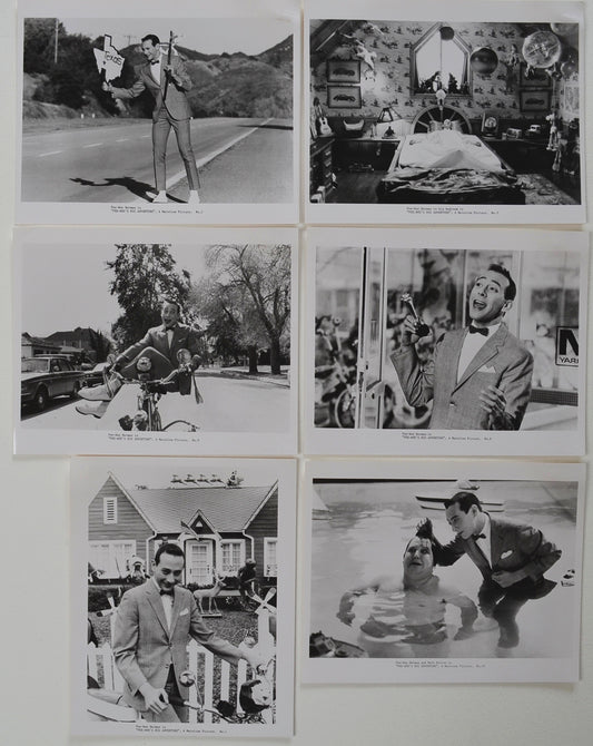 Pee Wee's Big Adventure  6 Original Black And White Press Stills 