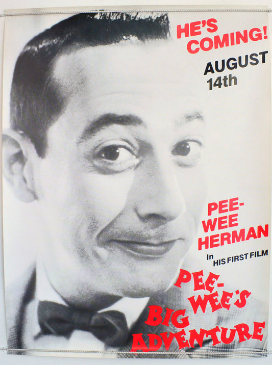 Pee Wee's Big Adventure Original British Quad Poster - Film Poster - Movie Poster 