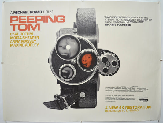Peeping Tom (2023 BFI / Studio Canal re-release poster) Original Quad Poster - Film Poster - Movie Poster 