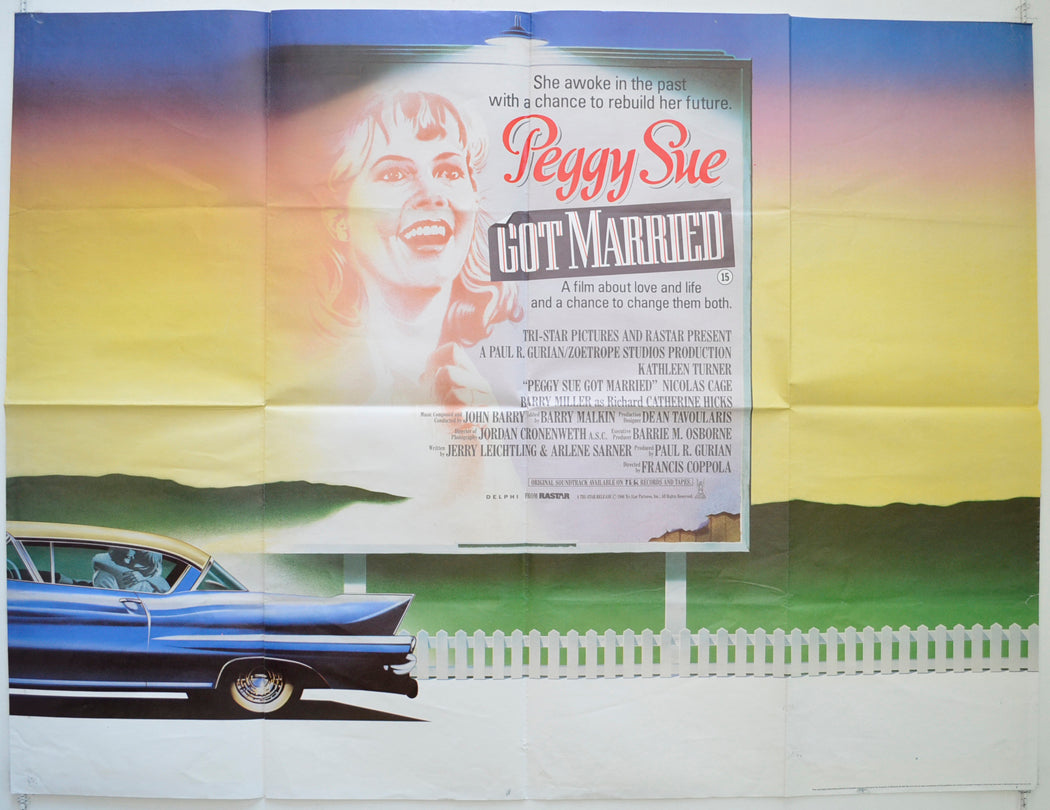 Peggy Sue Got Married  Original British Quad Poster - Film Poster - Movie Poster 