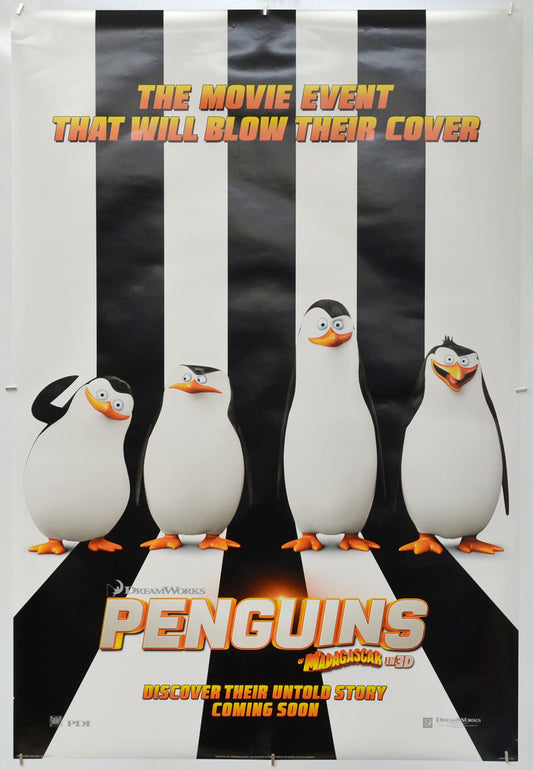 Penguins Of Madagascar - Original One Sheet Poster - Film Poster - Movie Poster 