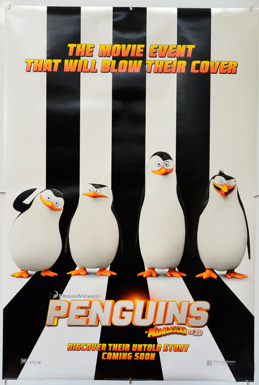 Penguins Of Madagascar - Original One Sheet Poster - Film Poster - Movie Poster 