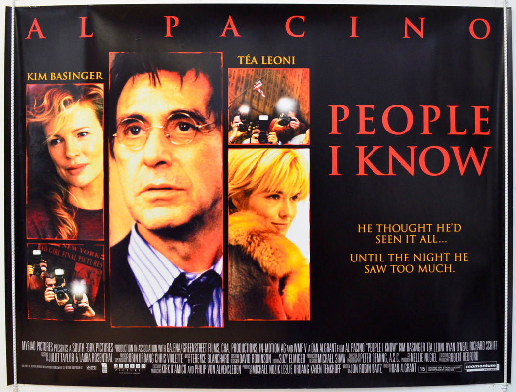 People I Know Original British Quad Poster - Film Poster - Movie Poster 