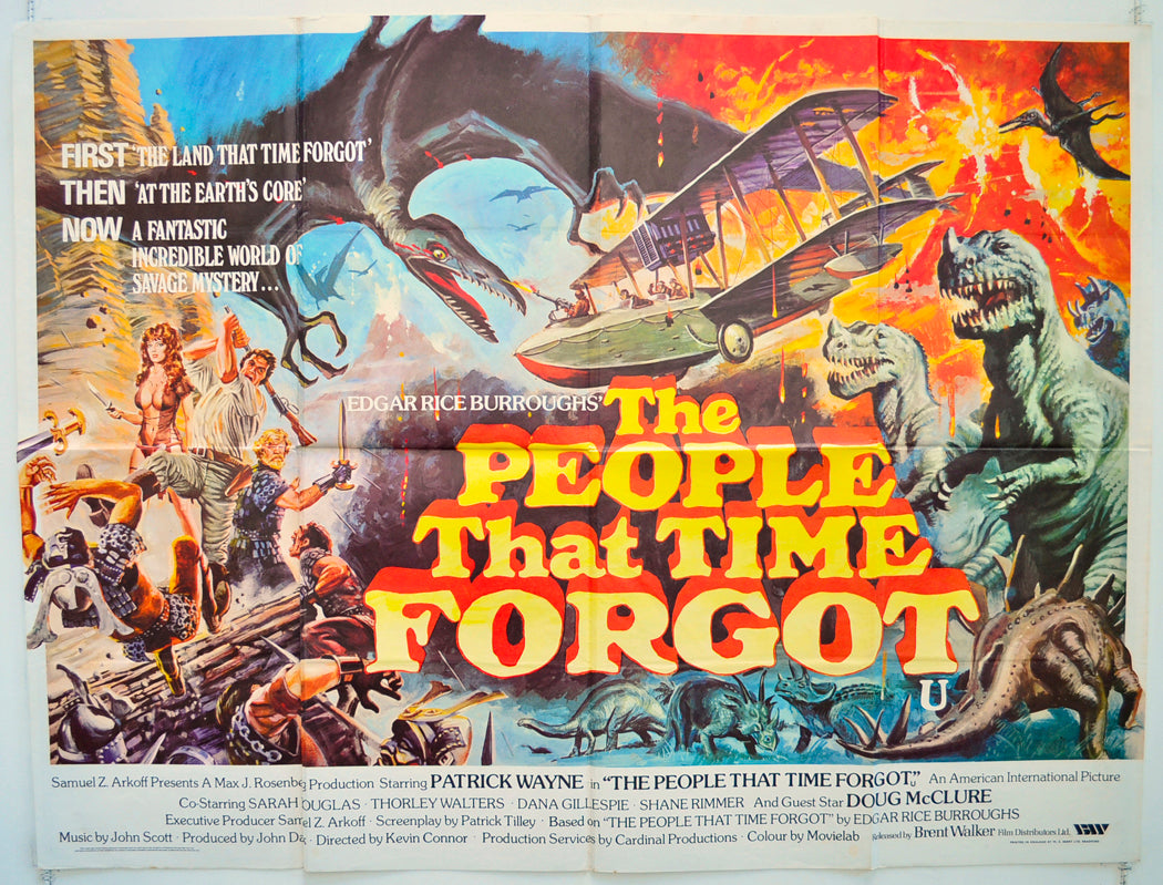 The People That Time Forgot Original Quad Poster - Film Poster - Movie Poster  