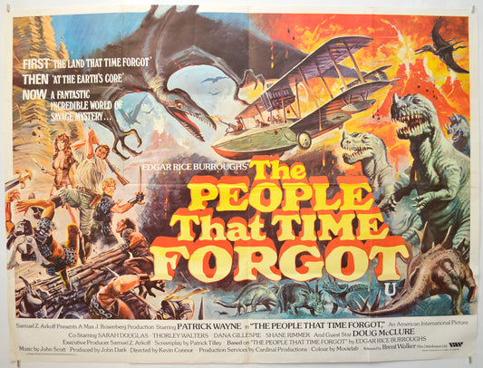 The People That Time Forgot Original Quad Poster - Film Poster - Movie Poster