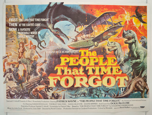 The People That Time Forgot  Original Quad Poster - Film Poster - Movie Poster