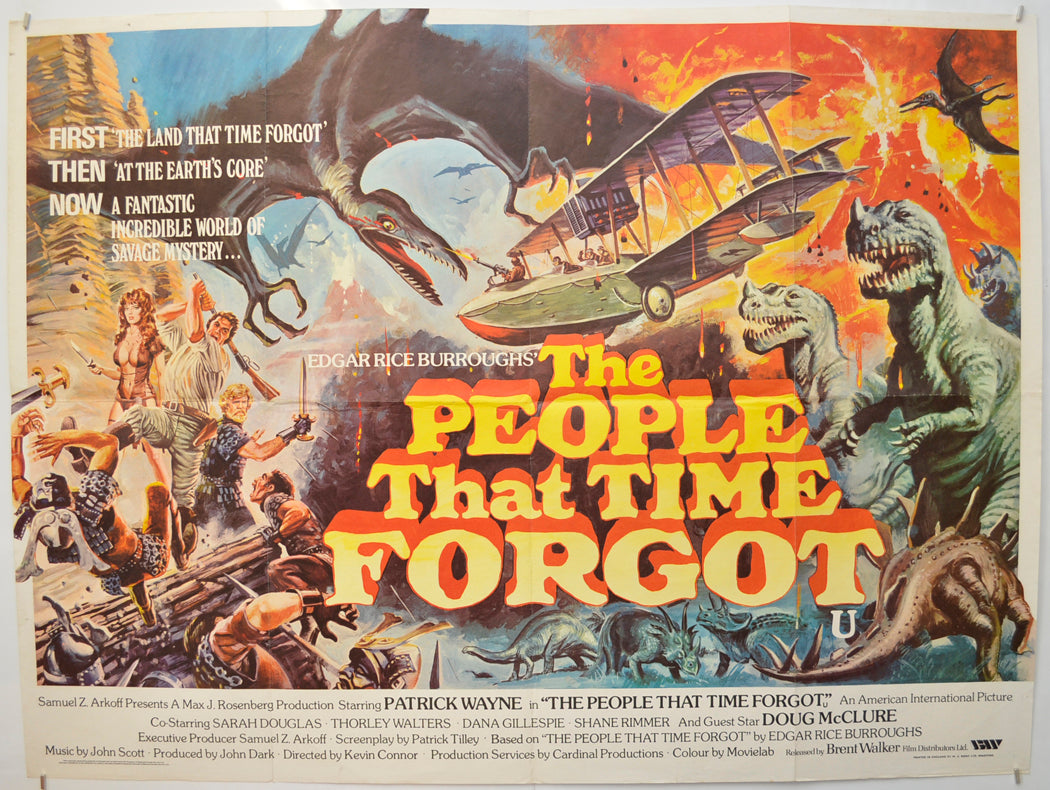 The People That Time Forgot Original Quad Poster - Film Poster - Movie Poster