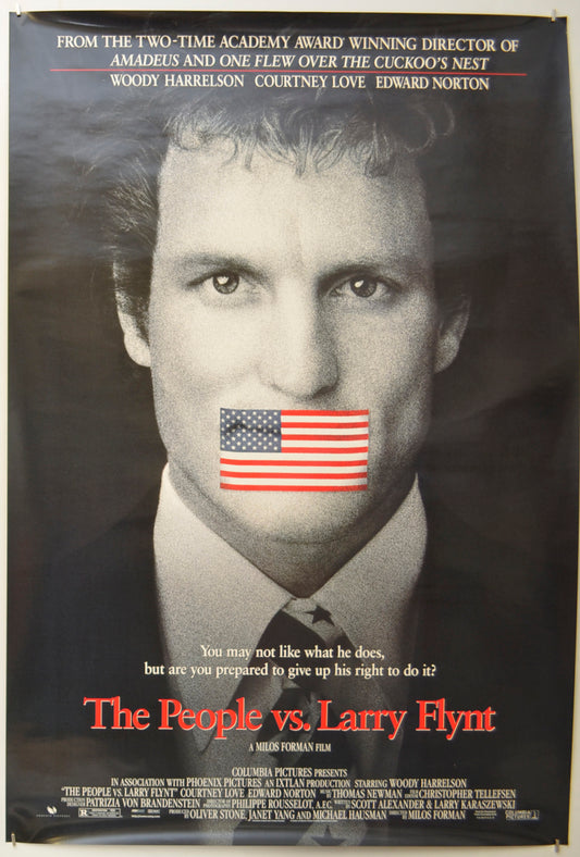 The People Vs Larry Flynt Original One Sheet Poster - Film Poster - Movie Poster