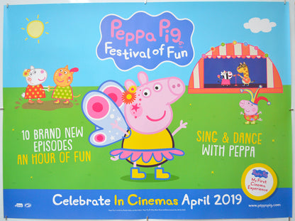 Peppa Pig: Festival Of Fun - Original Quad Poster - Film Poster - Movie Poster