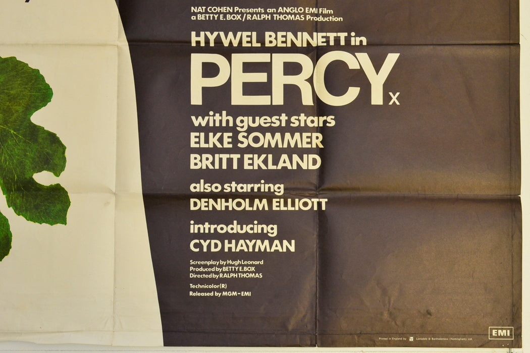 PERCY (Bottom Right) Cinema Quad Movie Poster 