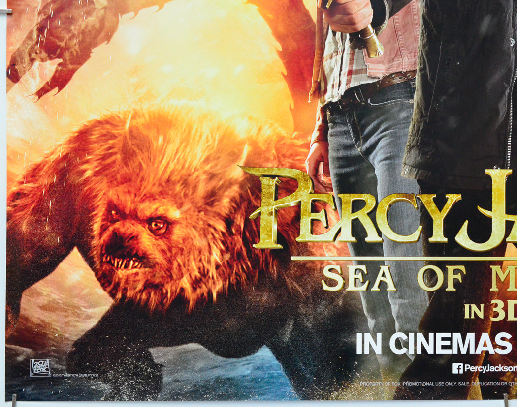 Percy Jackson - Sea Of Monsters (Bottom Left) Cinema Quad Movie Poster 