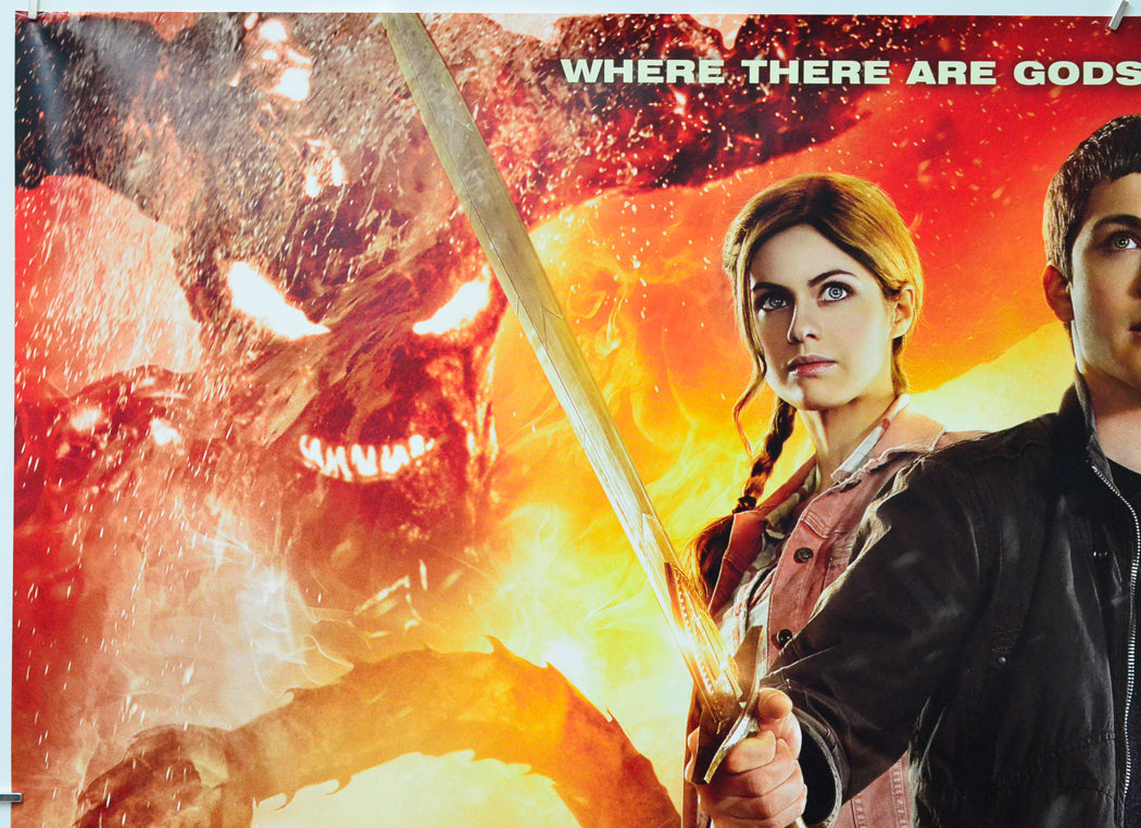 Percy Jackson - Sea Of Monsters (Top Left) Cinema Quad Movie Poster 