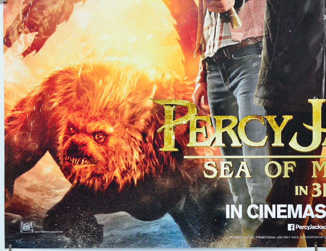 Percy Jackson - Sea Of Monsters (Bottom Left) Cinema Quad Movie Poster 