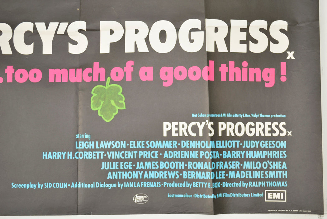 PERCY’S PROGRESS (Bottom Right) Cinema Quad Movie Poster 