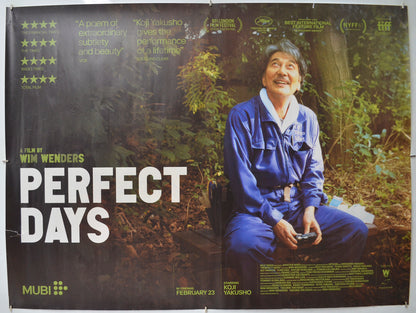 Perfect Days Original Quad Poster - Film Poster - Movie Poster 