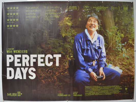 Perfect Days Original Quad Poster - Film Poster - Movie Poster 
