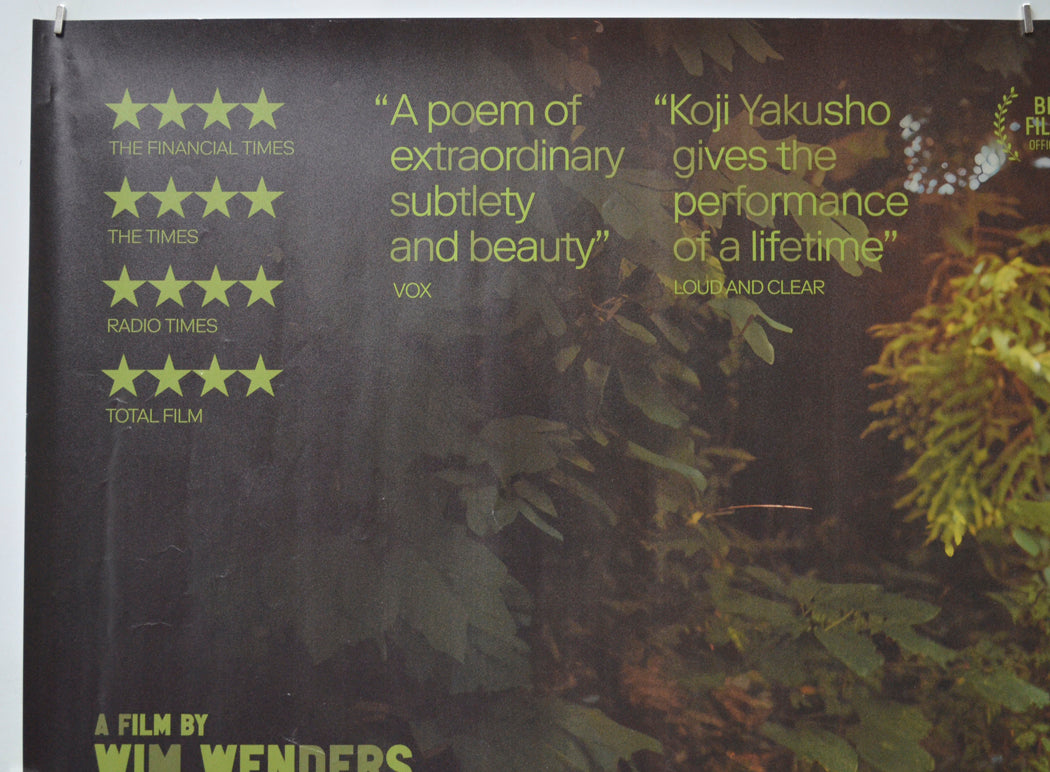 PERFECT DAYS (Top Left) Cinema Quad Movie Poster 