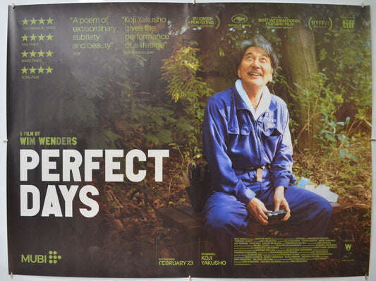 Perfect Days Original Quad Poster - Film Poster - Movie Poster 