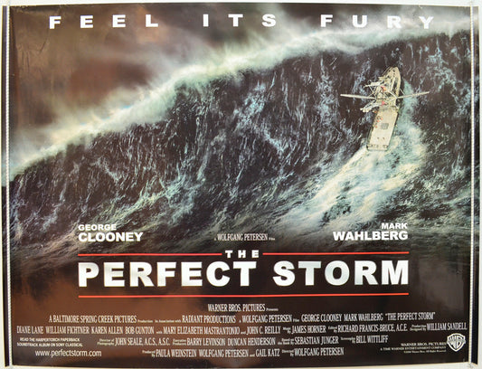 The Perfect Storm Original Quad Poster - Film Poster - Movie Poster  