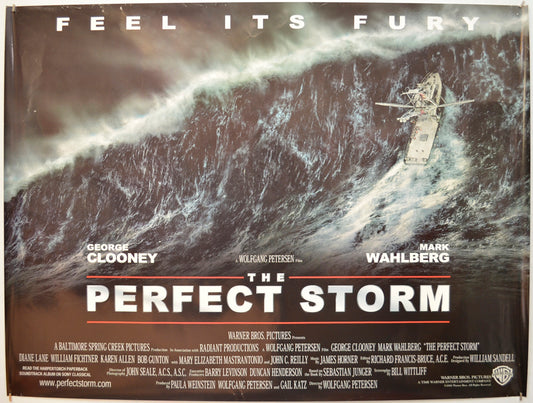 The Perfect Storm Original Quad Poster - Film Poster - Movie Poster