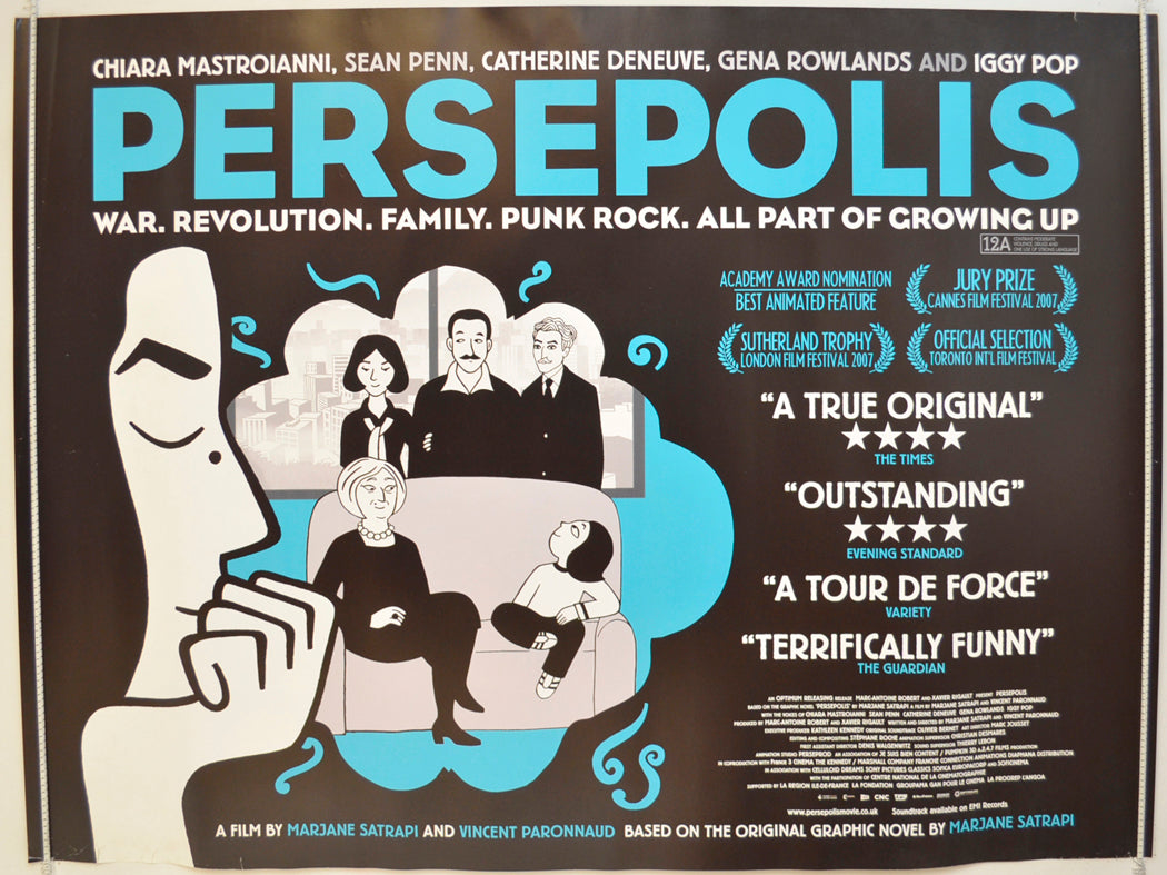 Persepolis  Original Quad Poster - Film Poster - Movie Poster