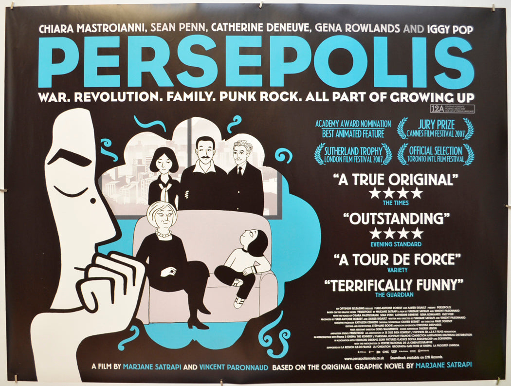 Persepolis Original Quad Poster - Film Poster - Movie Poster