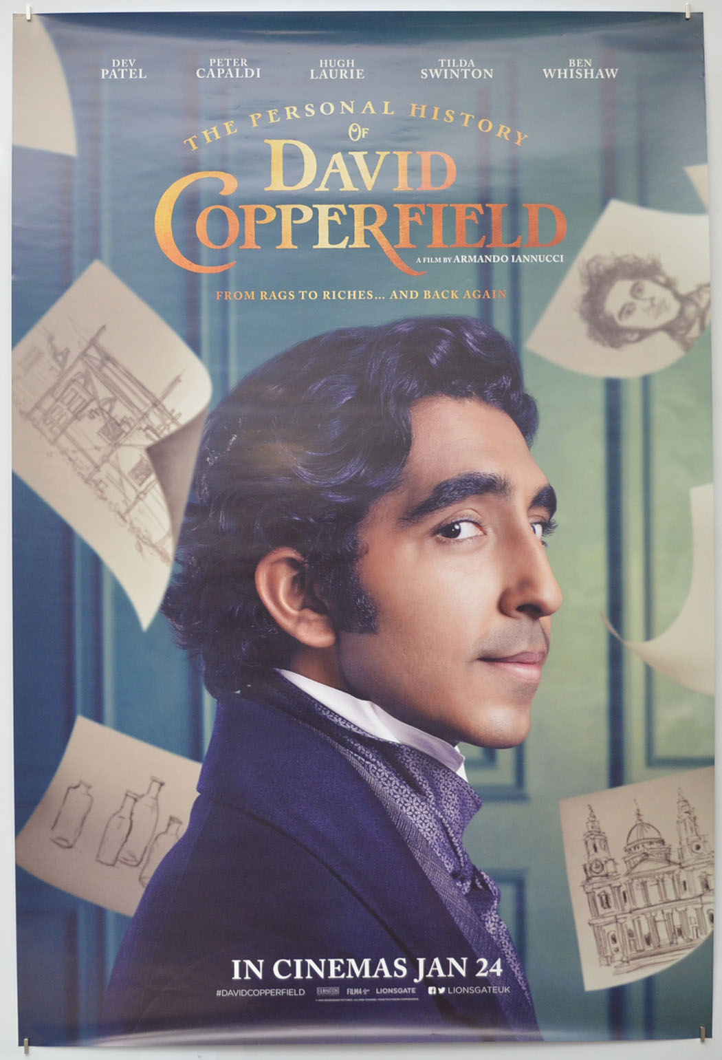 The Personal History of David Copperfield (Teaser / Advance Version) Original One Sheet Poster - Film Poster - Movie Poster