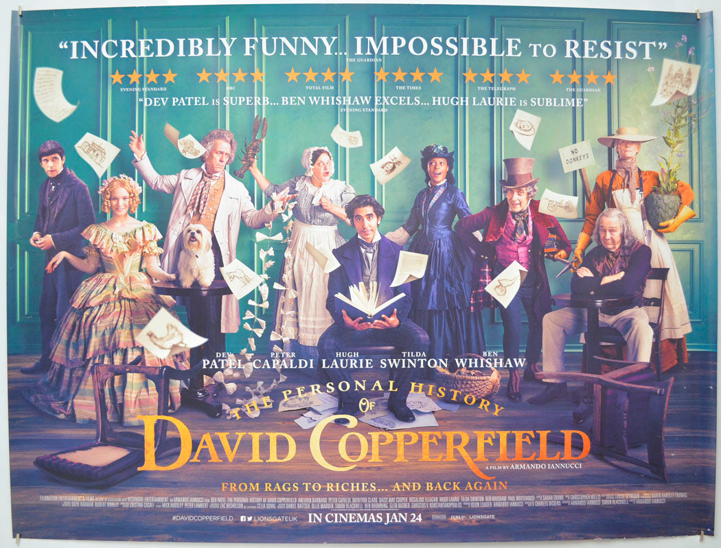 The Personal History of David Copperfield Original Quad Poster - Film Poster - Movie Poster