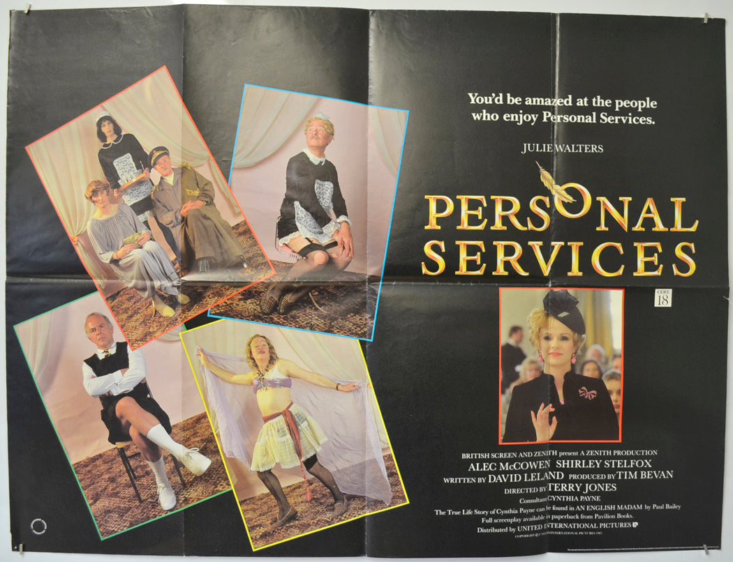 Personal Services  Original Quad Poster - Film Poster - Movie Poster