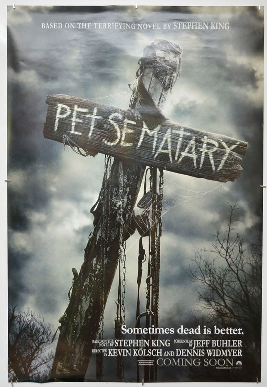 Pet Sematary (Teaser / Advance Version) Original One Sheet Poster - Film Poster - Movie Poster