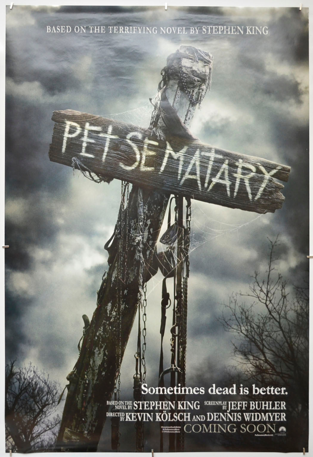 Pet Sematary (Teaser / Advance Version) Original One Sheet Poster - Film Poster - Movie Poster